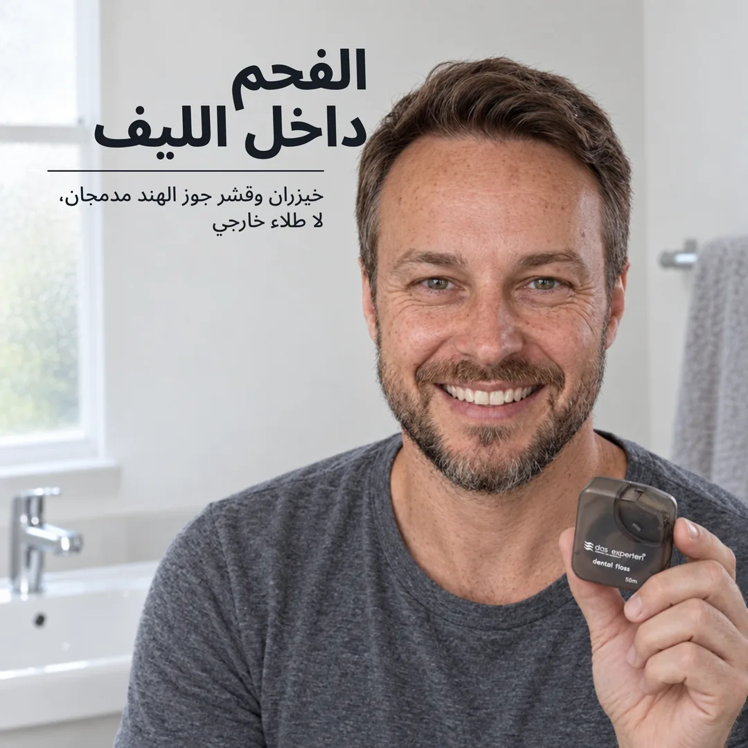 الفحم داخل الليف — خيزران وقشر جوز الهند مدمجان، لا طلاء خارجي