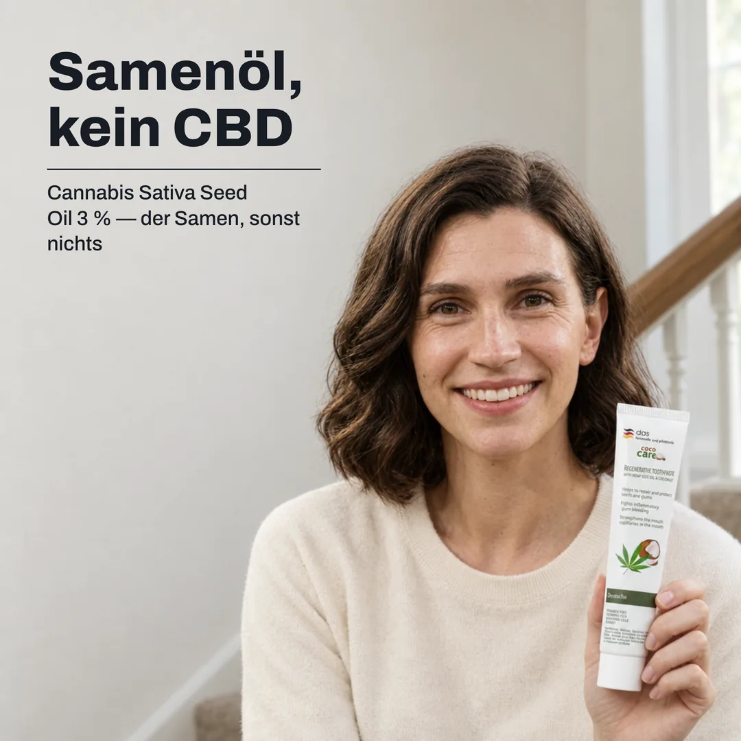 Samenöl, kein CBD — Cannabis Sativa Seed Oil 3 % — der Samen, sonst nichts