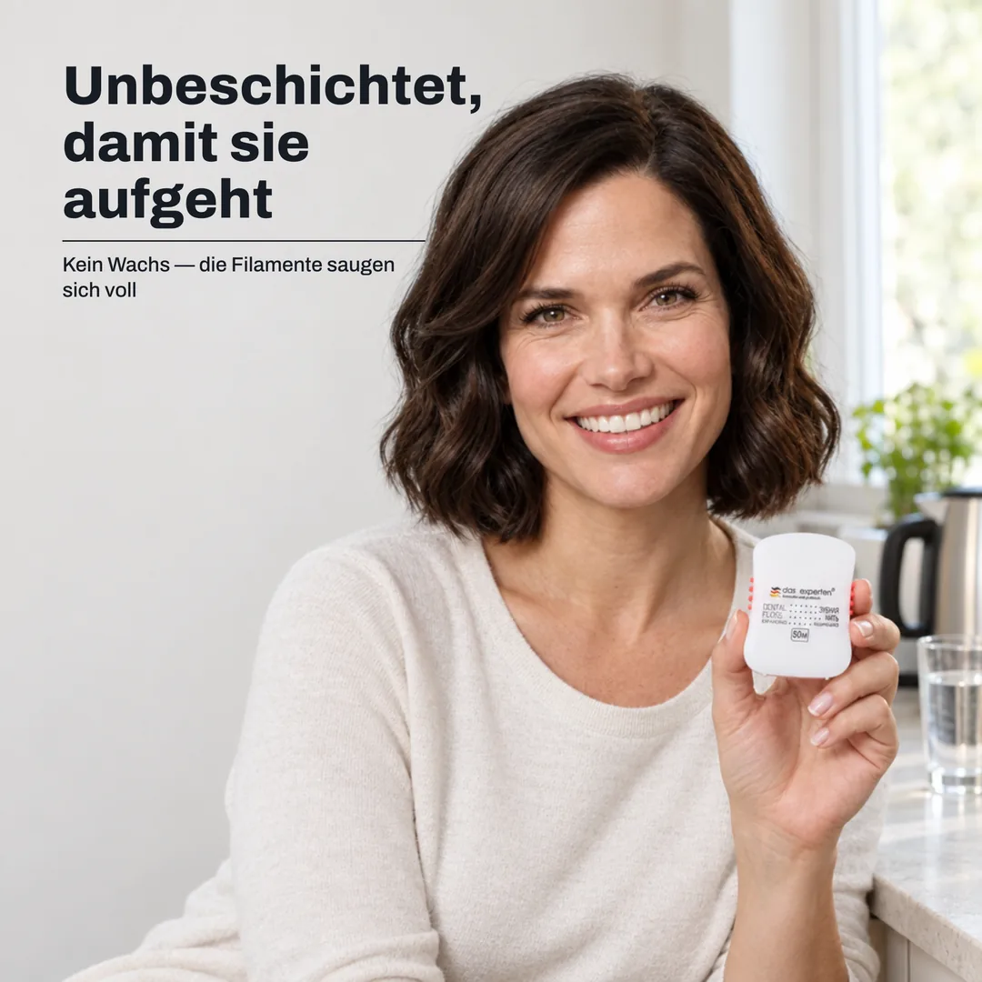 Unbeschichtet, damit sie aufgeht — Kein Wachs — die Filamente saugen sich voll