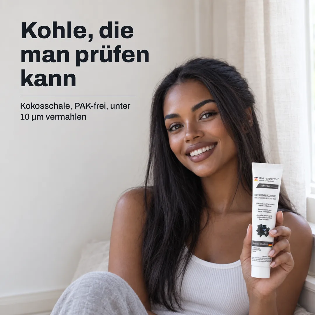 Kohle, die man prüfen kann — Kokosschale, PAK-frei, unter 10 μm vermahlen