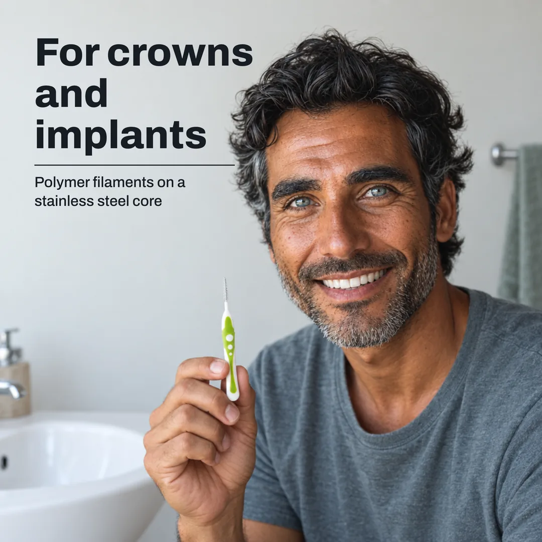 For crowns and implants — Polymer filaments on a stainless steel core
