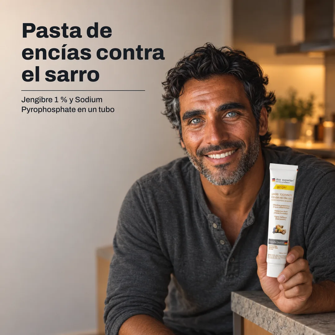 Pasta de encías contra el sarro — Jengibre 1 % y Sodium Pyrophosphate en un tubo