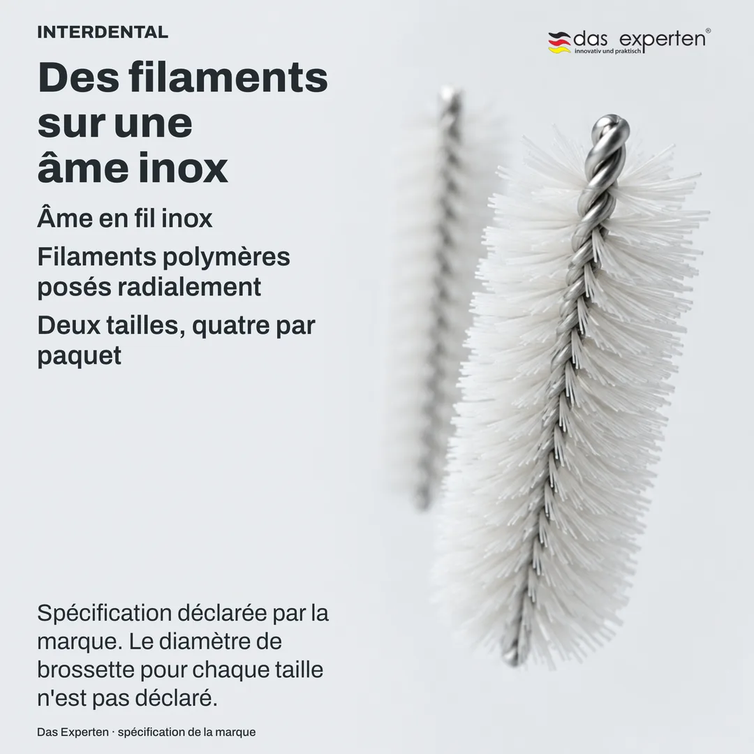 Étude de construction : une âme métallique aux filaments posés en rayon, schéma, avec deux repères de taille abstraits