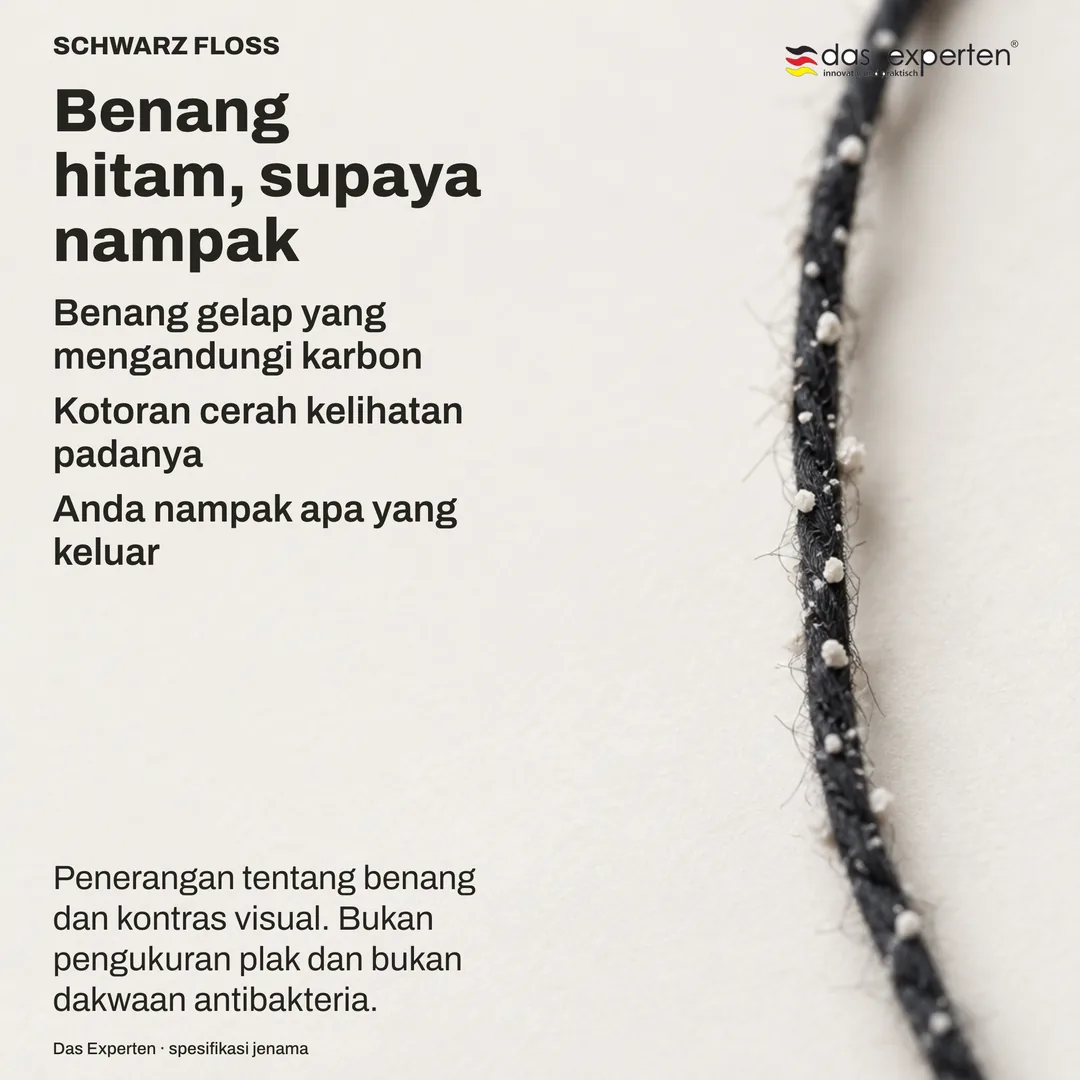 Kajian kontras: bahan cerah pada benang halus berwarna gelap; subjeknya ialah kejelasan satu terhadap yang lain