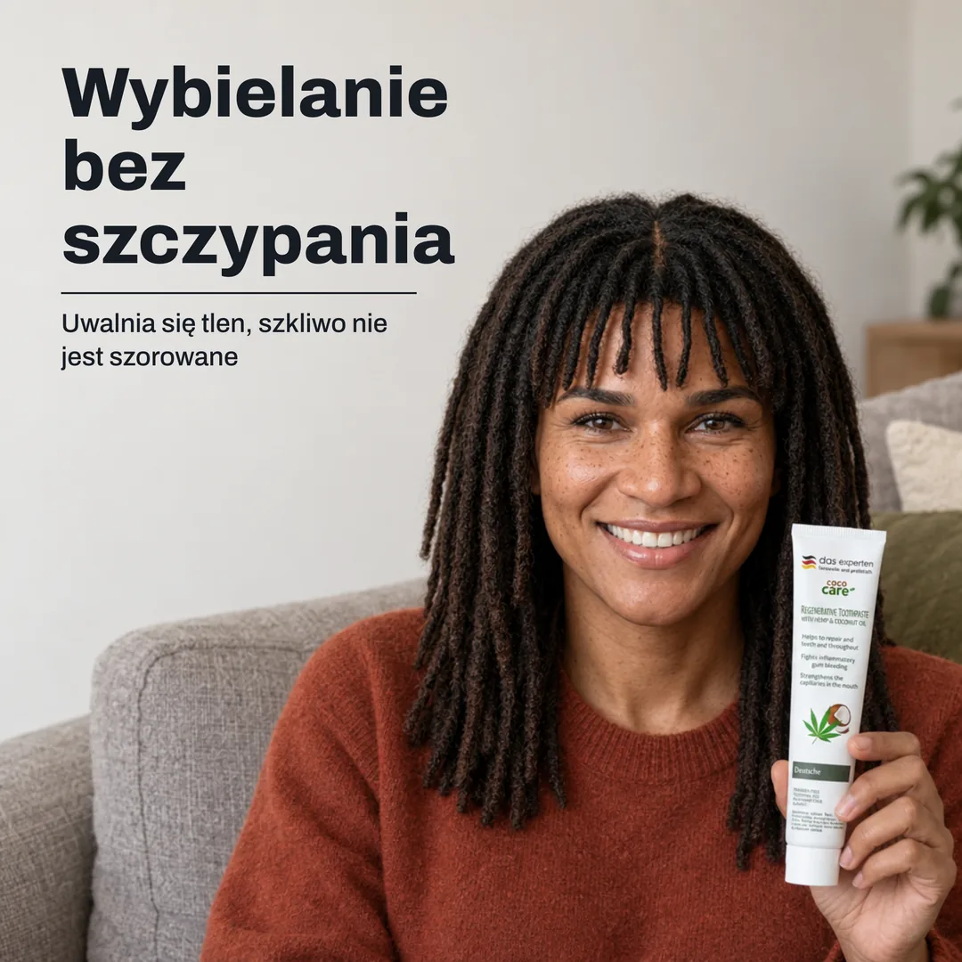 Wybielanie bez szczypania — Uwalnia się tlen, szkliwo nie jest szorowane