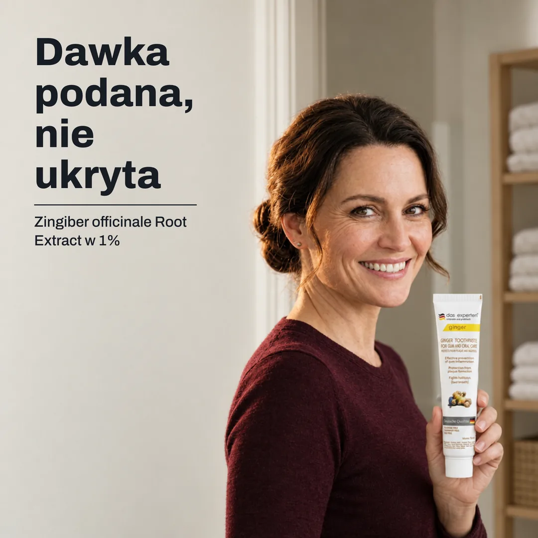 Dawka podana, nie ukryta — Zingiber officinale Root Extract w 1%