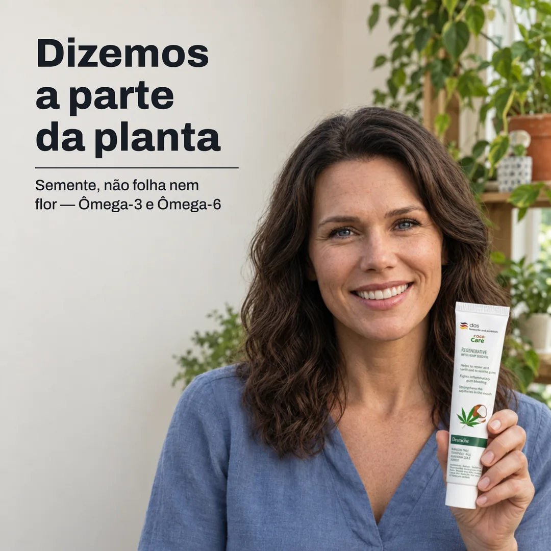 Dizemos a parte da planta — Semente, não folha nem flor — Ômega-3 e Ômega-6
