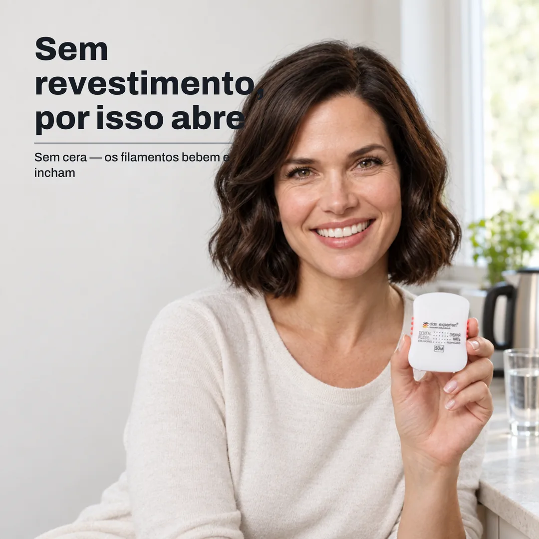 Sem revestimento, por isso abre — Sem cera — os filamentos bebem e incham