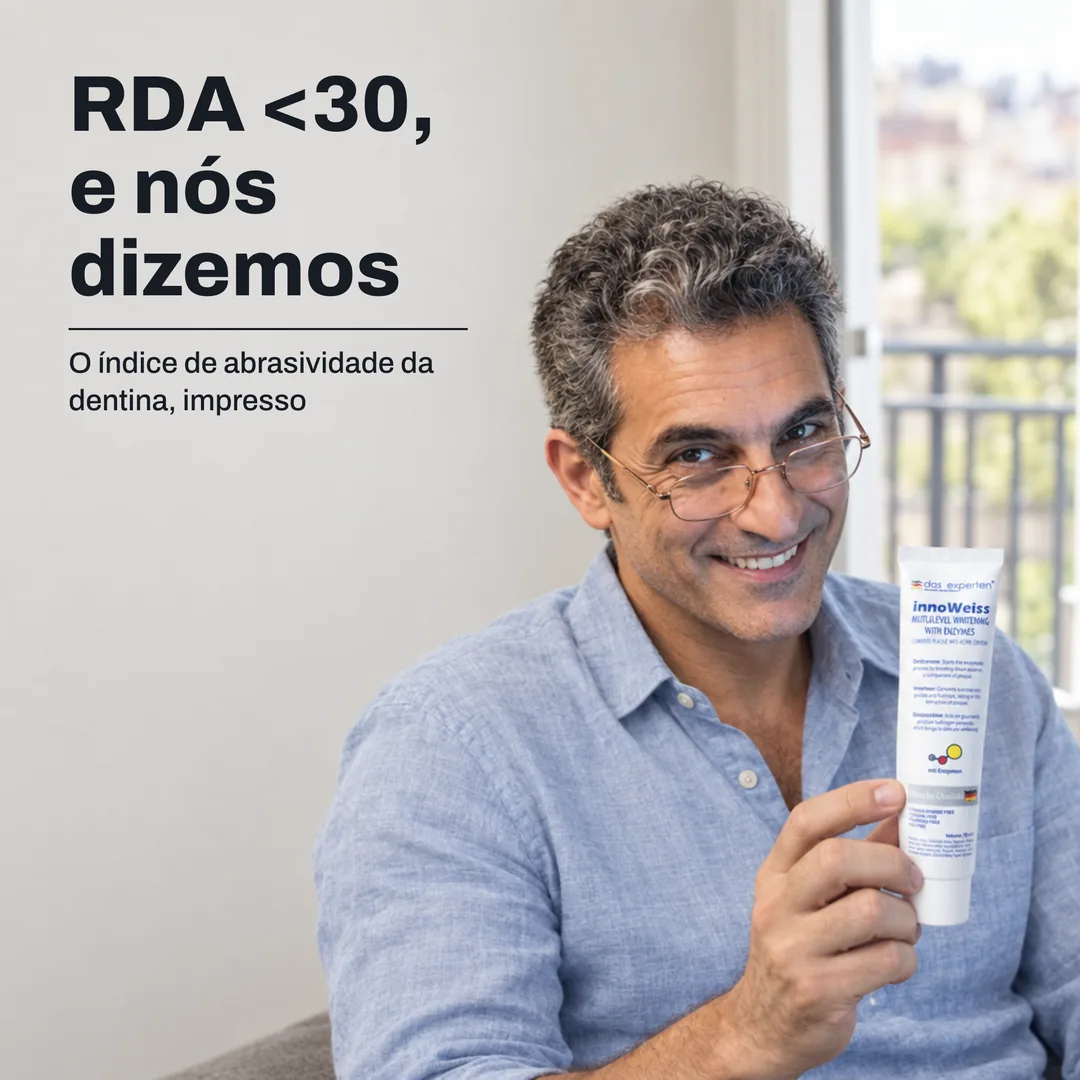 RDA <30, e nós dizemos — O índice de abrasividade da dentina, impresso