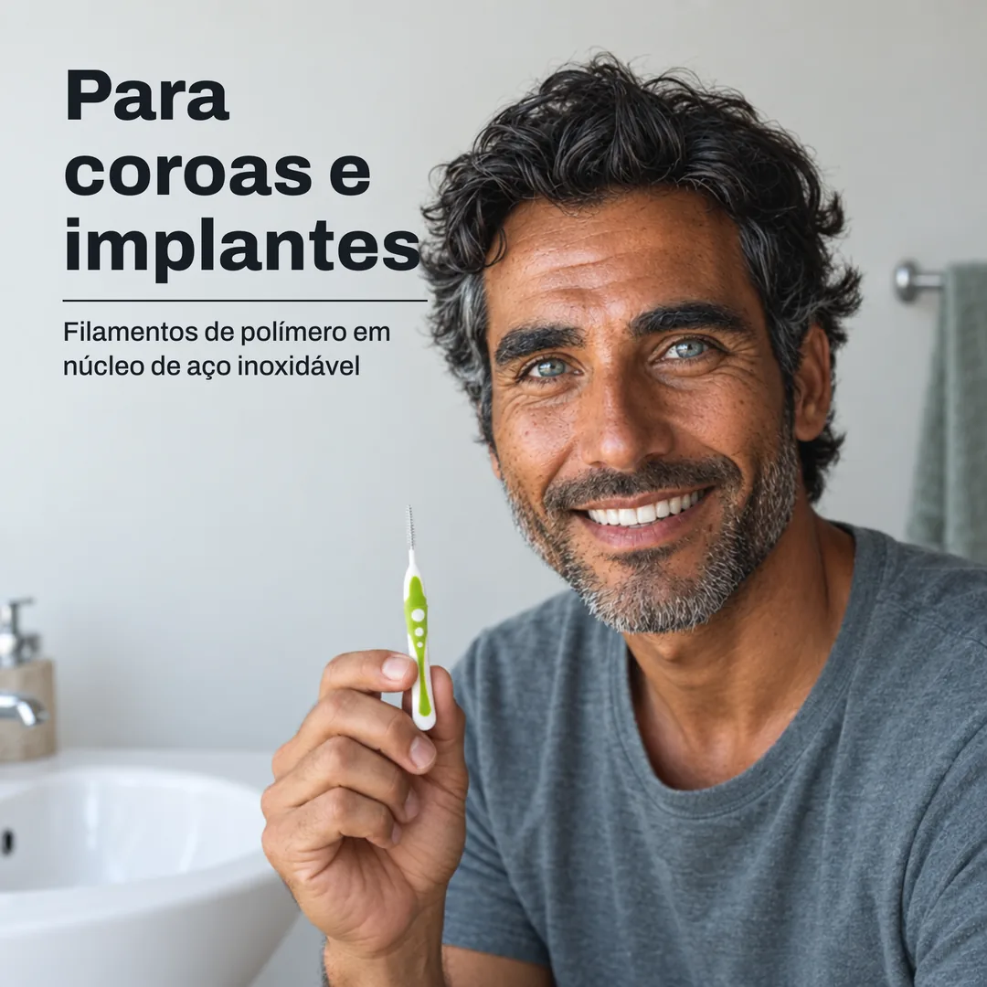 Para coroas e implantes — Filamentos de polímero em núcleo de aço inoxidável