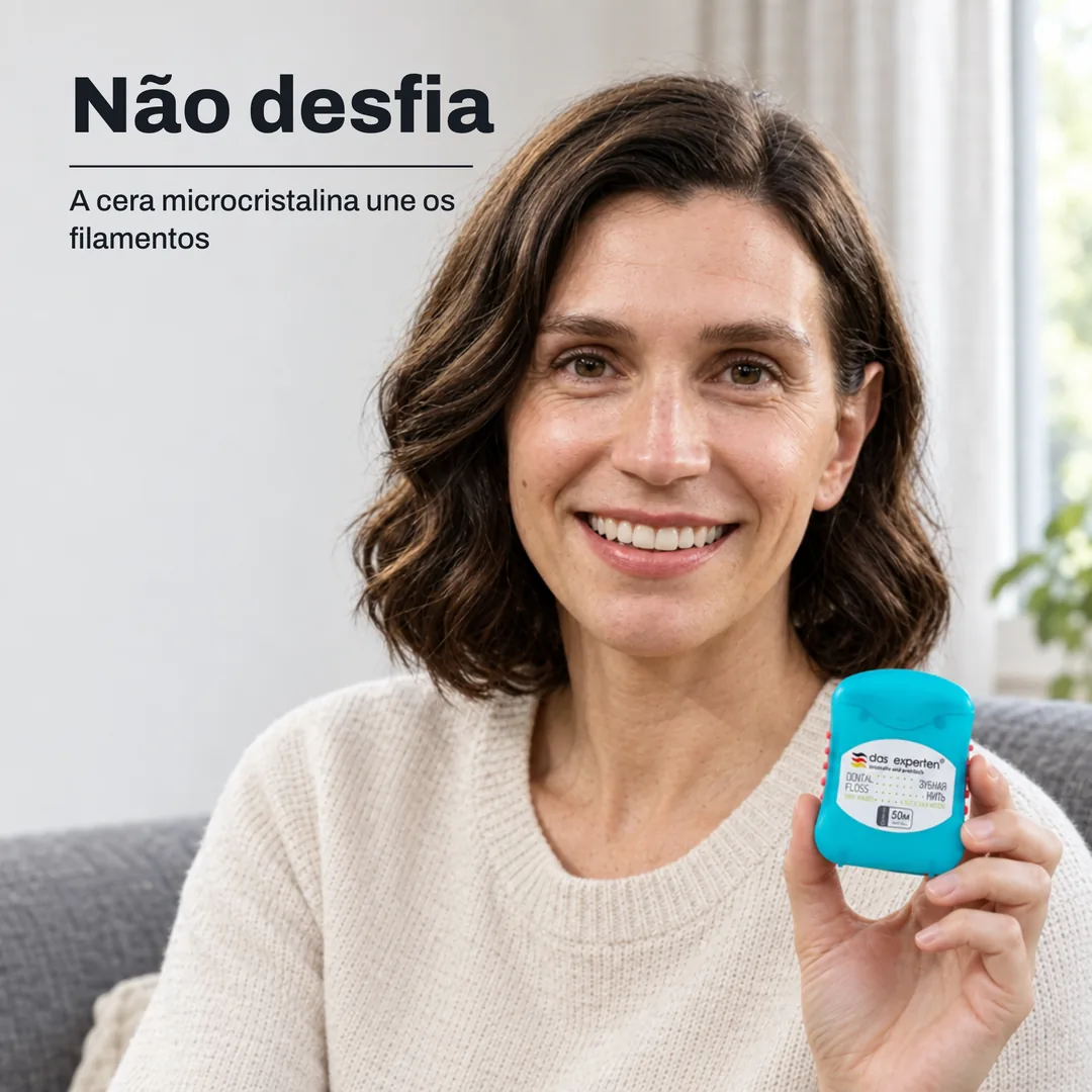 Não desfia — A cera microcristalina une os filamentos