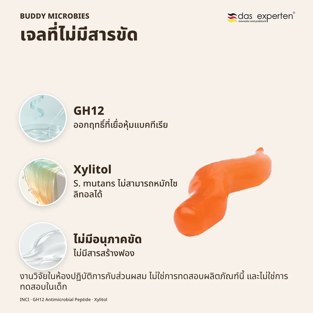 เจลที่ไม่มีสารขัด · GH12 · Xylitol
