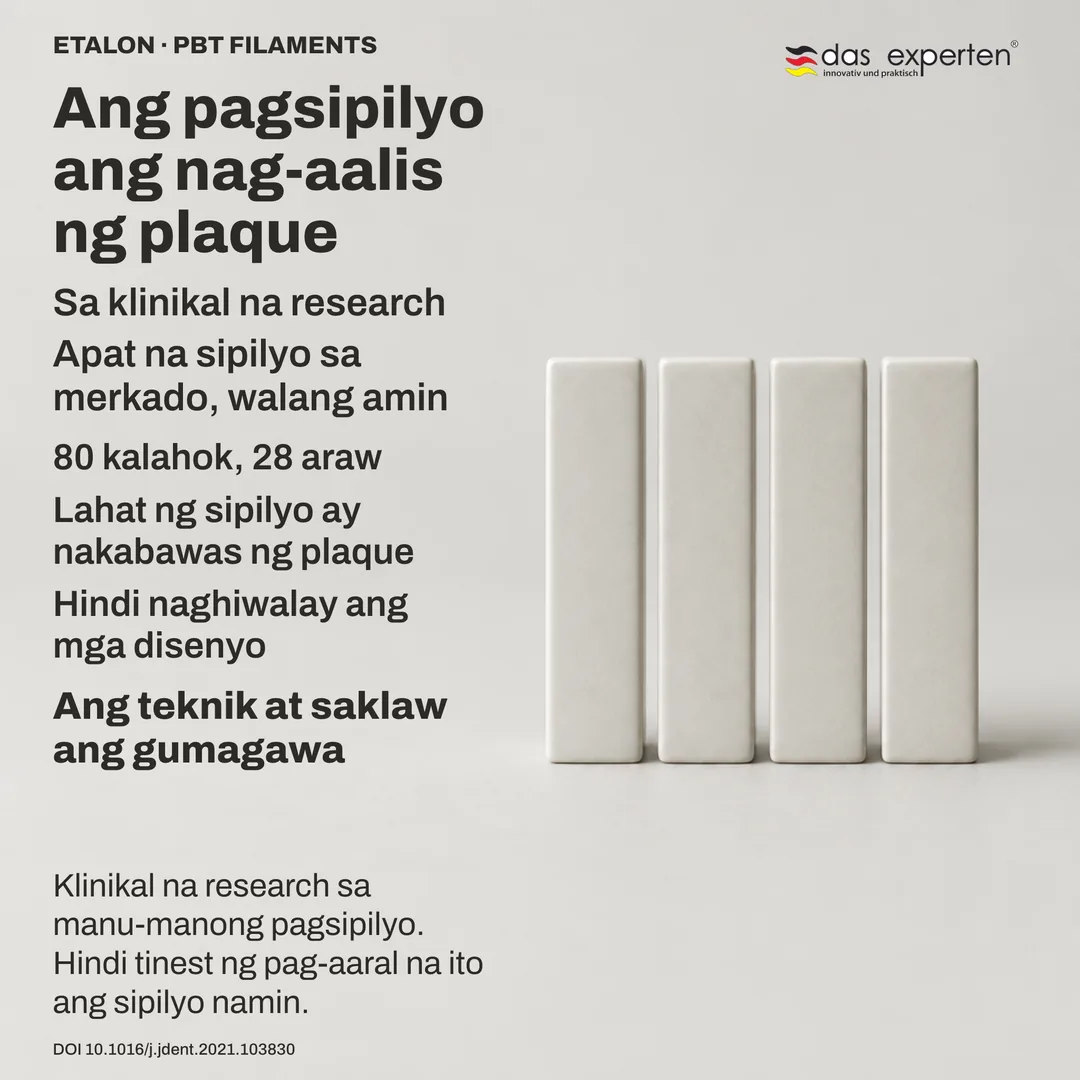 Eskema ng pag-aaral: apat na walang pangalang disenyo bilang neutral na marka sa isang plaque index, magkalapit