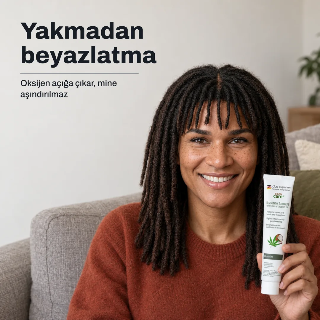Yakmadan beyazlatma — Oksijen açığa çıkar, mine aşındırılmaz