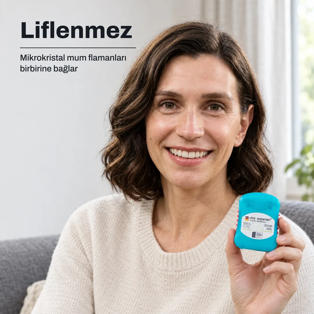 Liflenmez — Mikrokristal mum flamanları birbirine bağlar