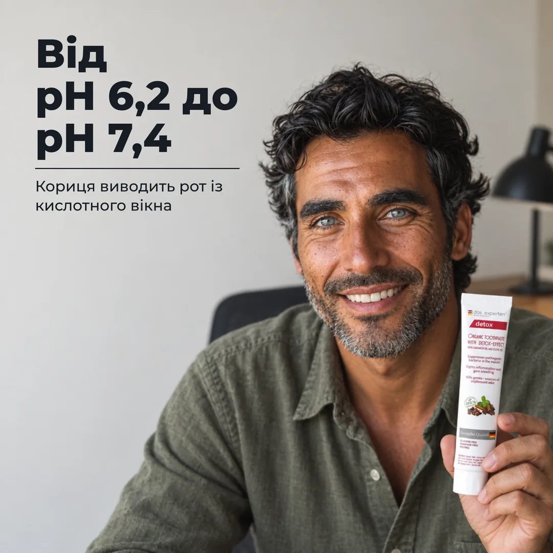 Від pH 6,2 до pH 7,4 — Кориця виводить рот із кислотного вікна