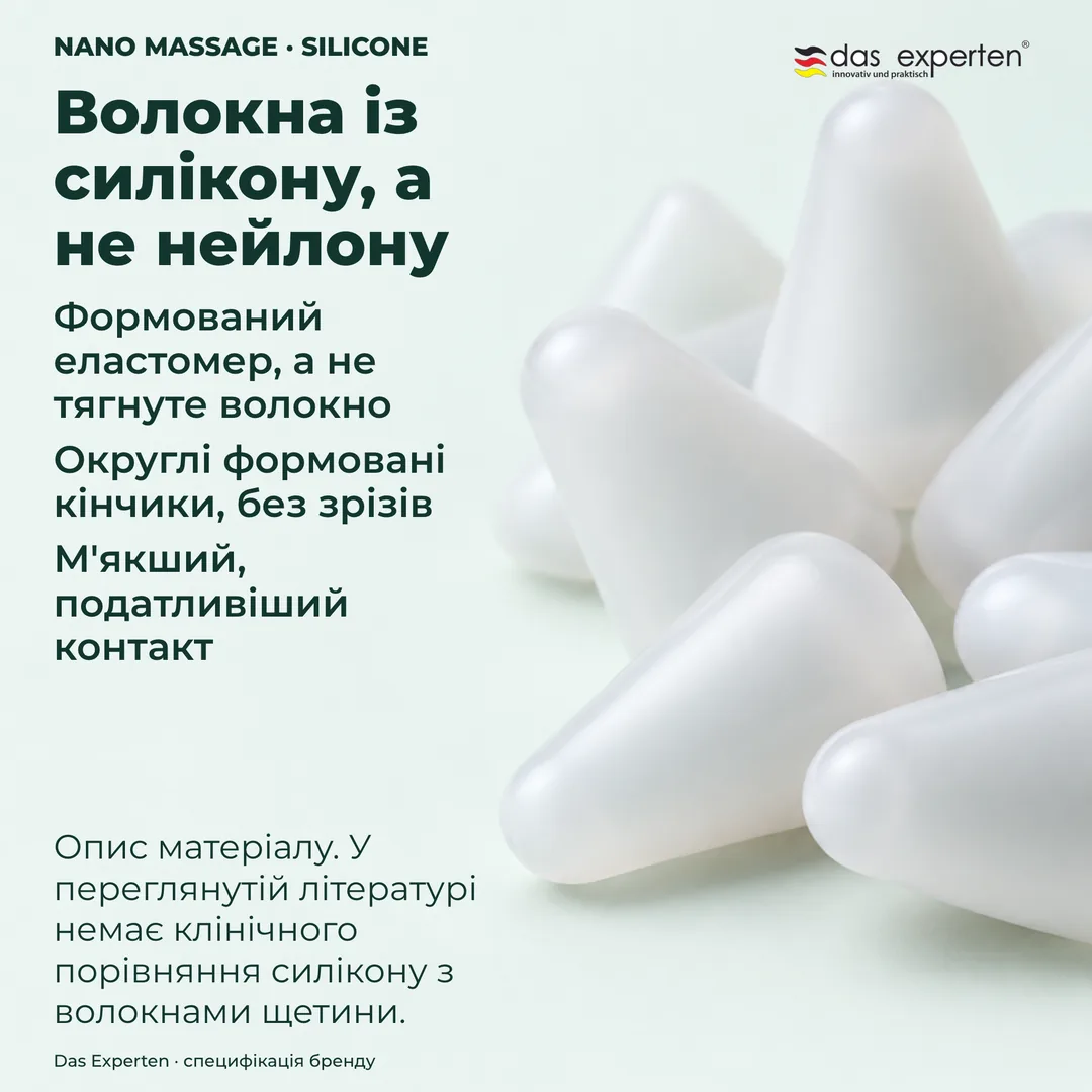 Дослідження текстури формованих силіконових кінчиків у нереальному масштабі: поверхня матеріалу та округлий кінчик