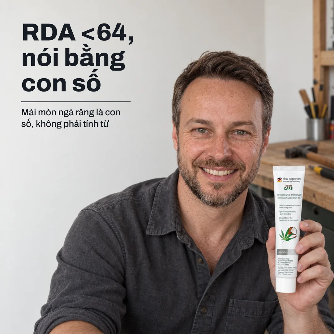 RDA <64, nói bằng con số — Mài mòn ngà răng là con số, không phải tính từ