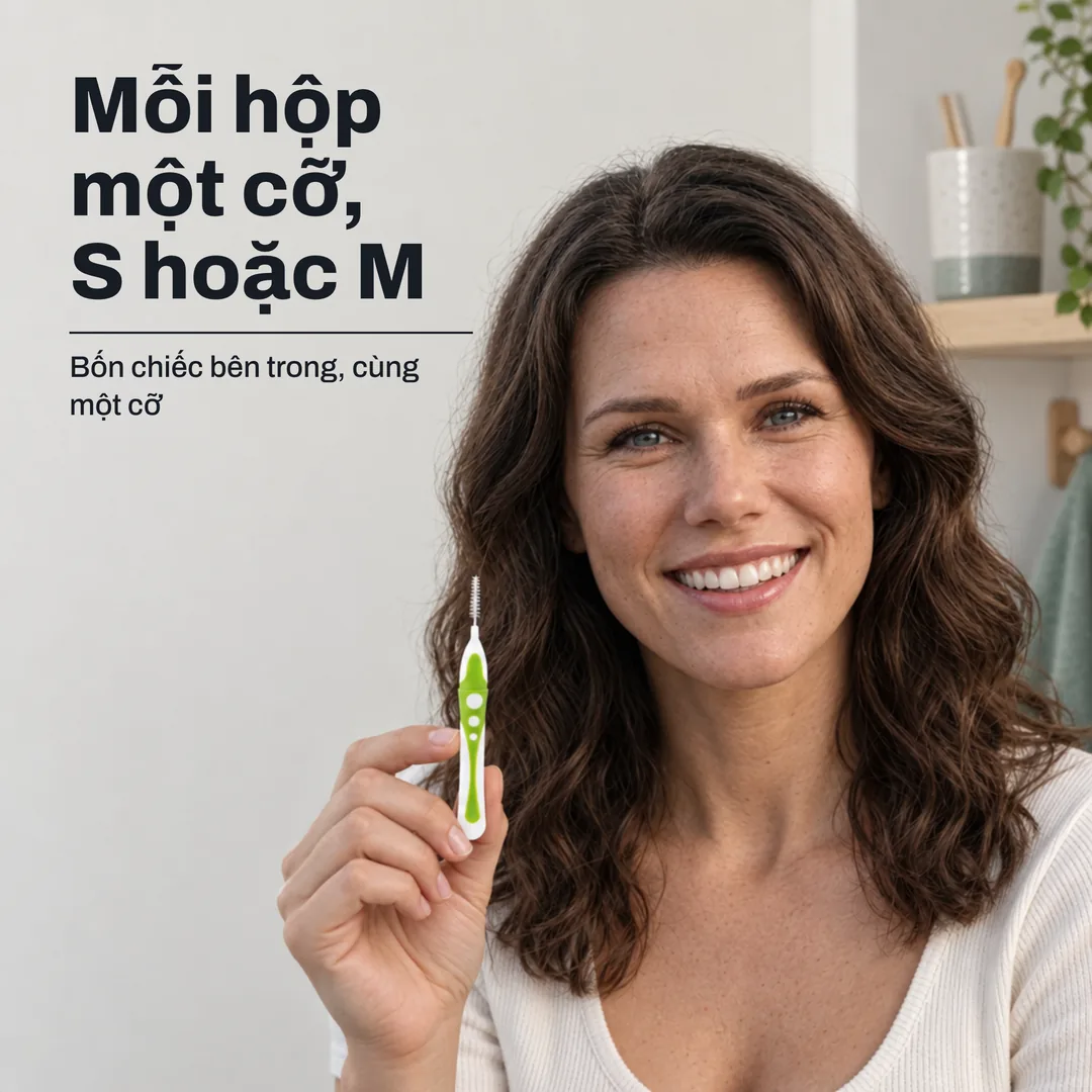 Mỗi hộp một cỡ, S hoặc M — Bốn chiếc bên trong, cùng một cỡ