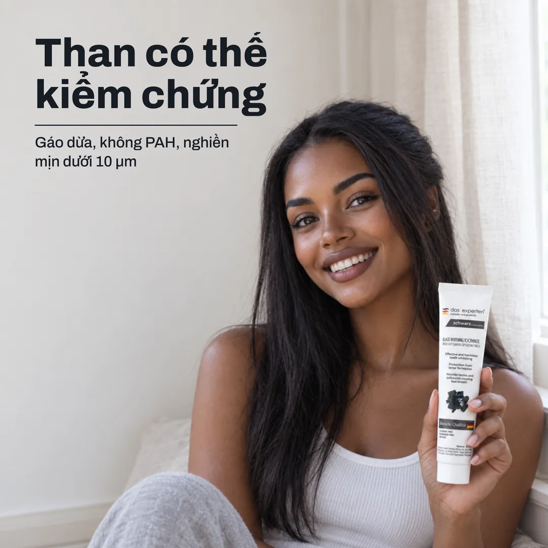 Than có thể kiểm chứng — Gáo dừa, không PAH, nghiền mịn dưới 10 μm
