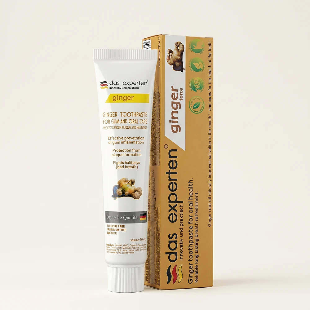 Pastă de dinți · Circulația gingiilor — Das Experten ginger force
